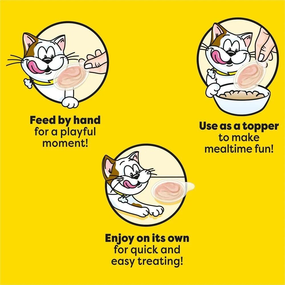Temptations Creamy Spoons Cat Treat Savory Salmon & Tempting Tuna 4x10g