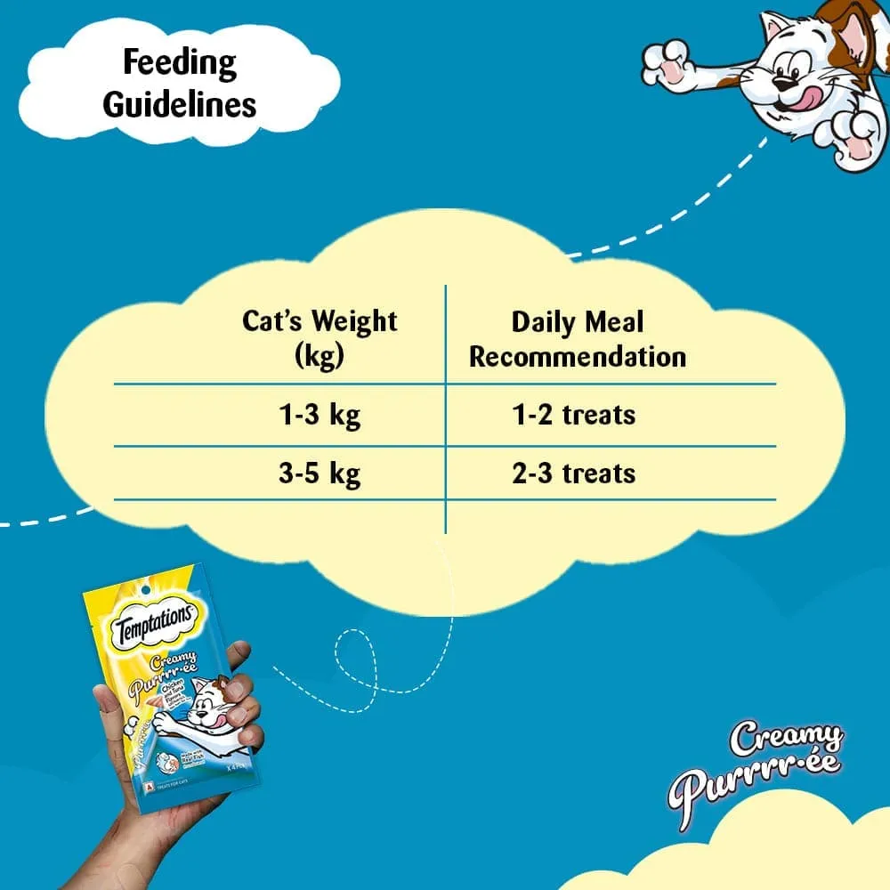 Temptations Purrrr ee Chicken & Tuna, Salmon & Cheese, Maguro & Scallop Cat Treats Combo