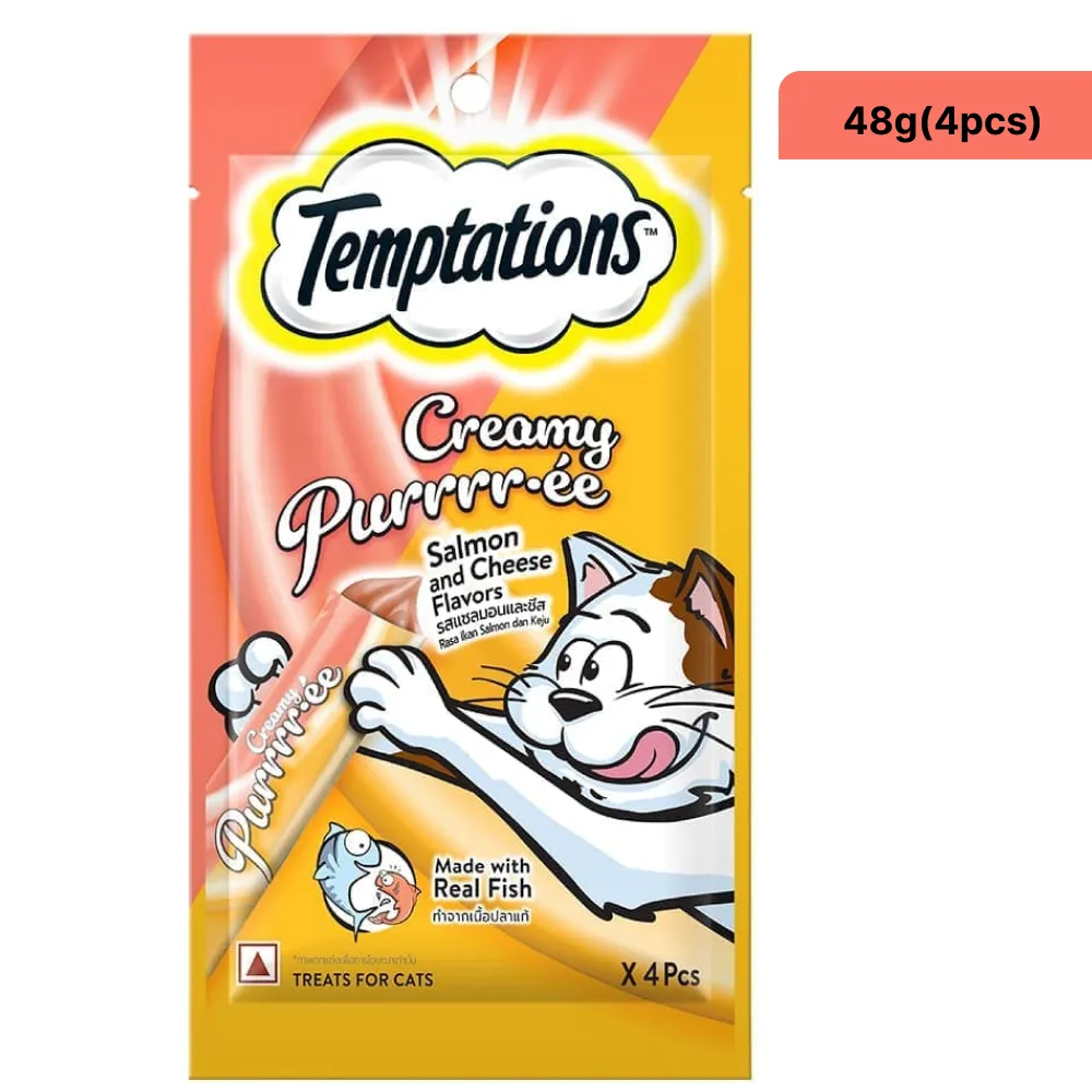 Temptations Purrrr ee Chicken & Tuna, Salmon & Cheese, Maguro & Scallop Cat Treats Combo