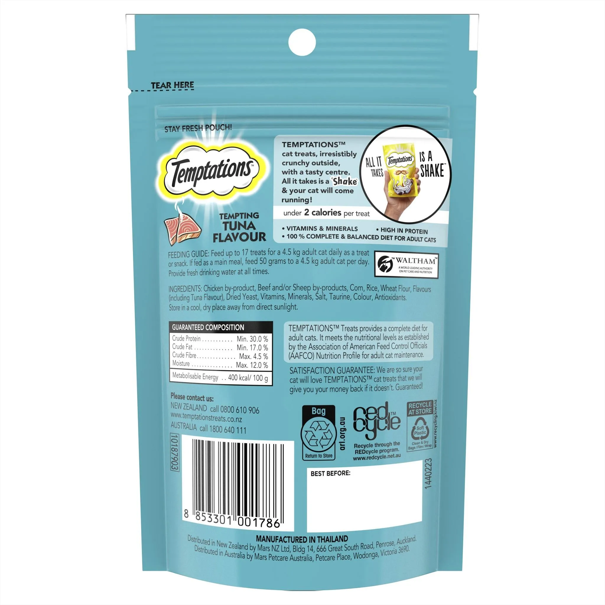 Temptations Tuna Cat Treats 85g
