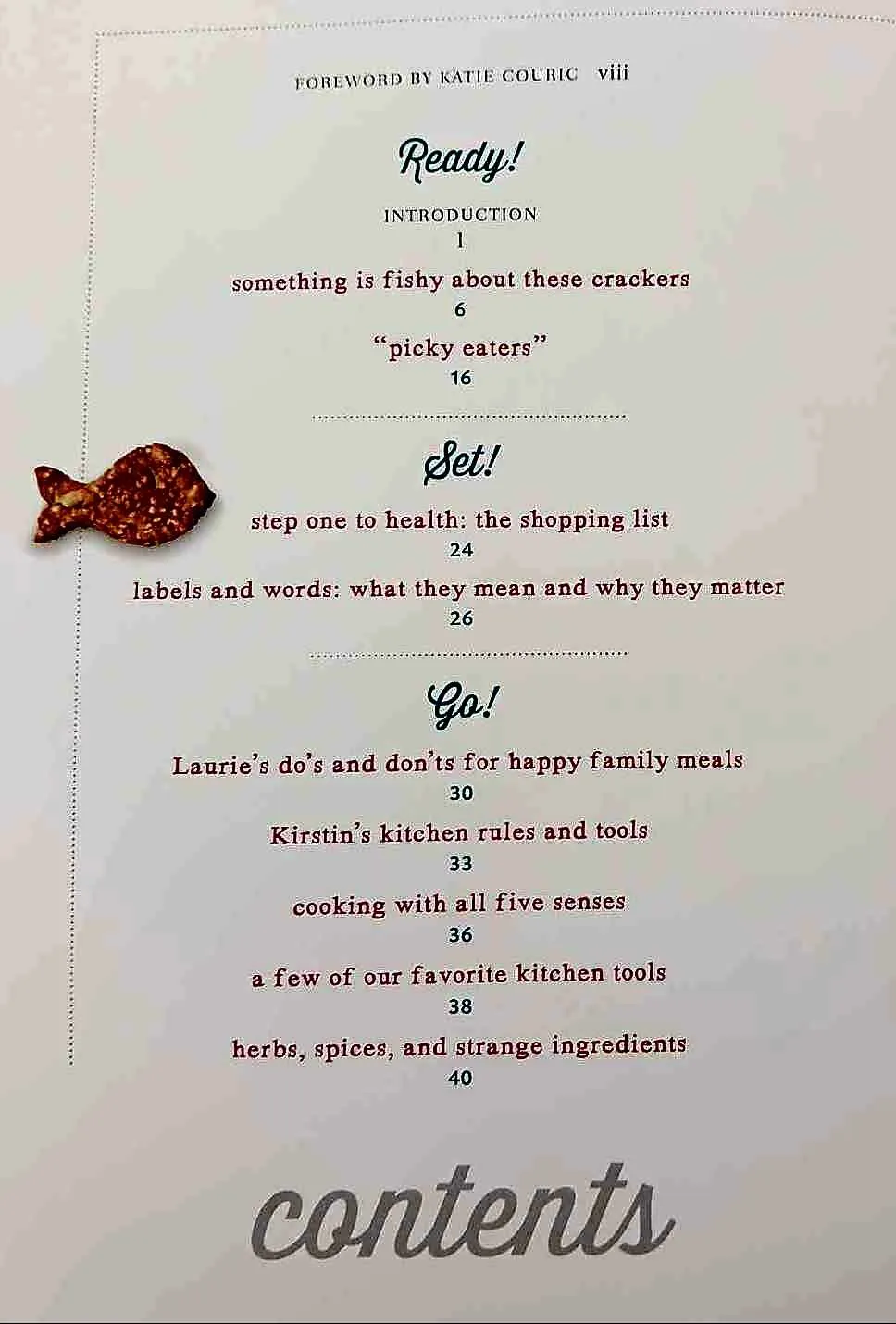 THE FAMILY COOKS - Laurie David, Kirstin Uhrenholdt, Quentin Bacon, Katie Couric