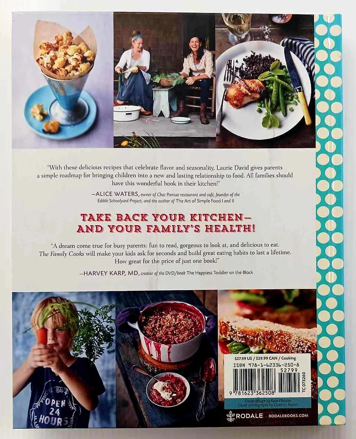 THE FAMILY COOKS - Laurie David, Kirstin Uhrenholdt, Quentin Bacon, Katie Couric