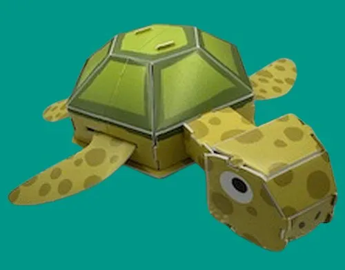 Turtle 3D Puzzle |Fits Perfect In The Bottom of a Shoebox!