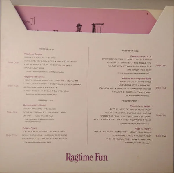 Various - Ragtime Fun (4xLP, Album   Box) (NM or M-)