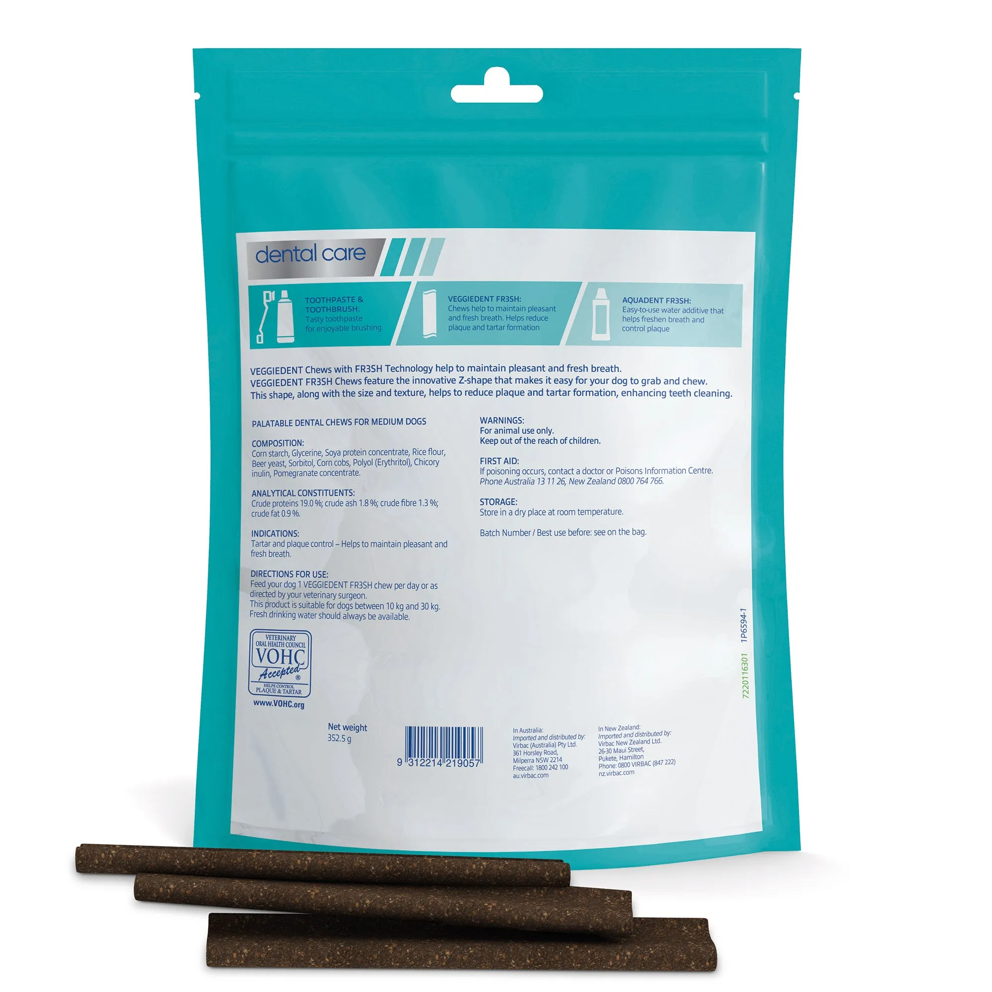 Virbac Veggiedent Dental Chews for Dogs