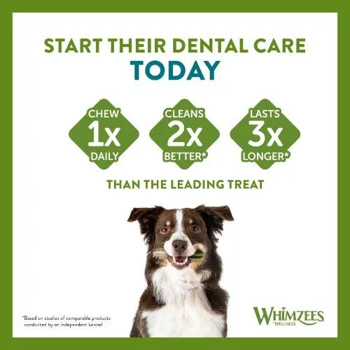 Whimzees Stix Extra Small Dental Dog Chew Treat Pack 56 Pack 80mm