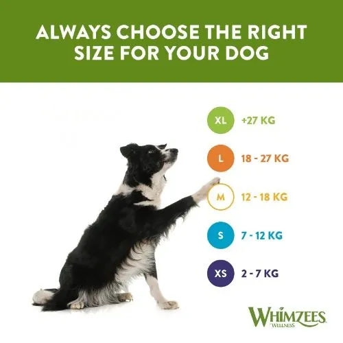 Whimzees Stix Extra Small Dental Dog Chew Treat Pack 56 Pack 80mm