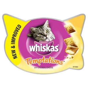 Whiskas Temptations Chicken & Cheese 8 x 60g