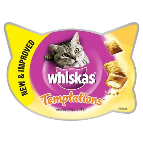 Whiskas Temptations Chicken & Cheese 8 x 60g